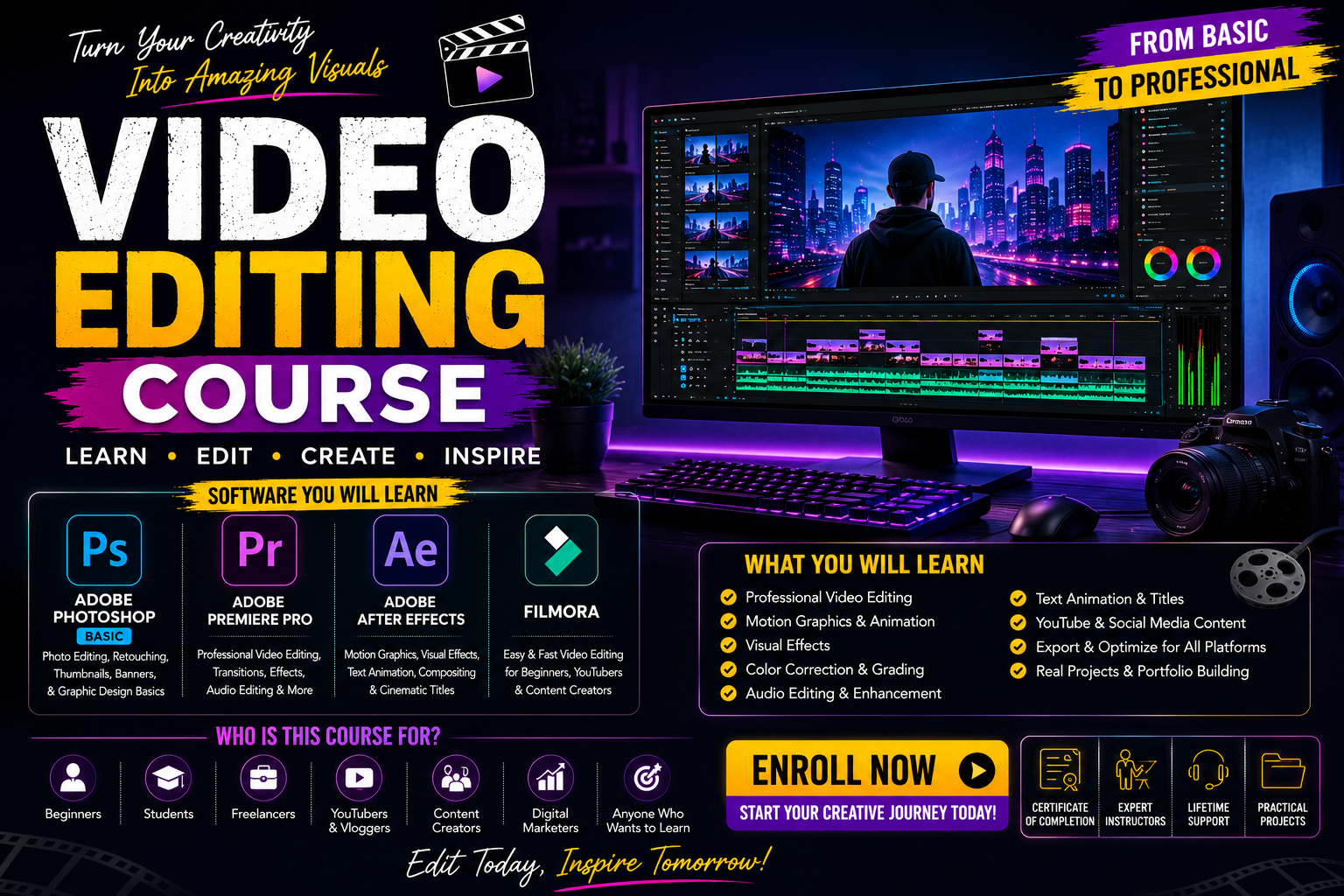 Professional Video Editing